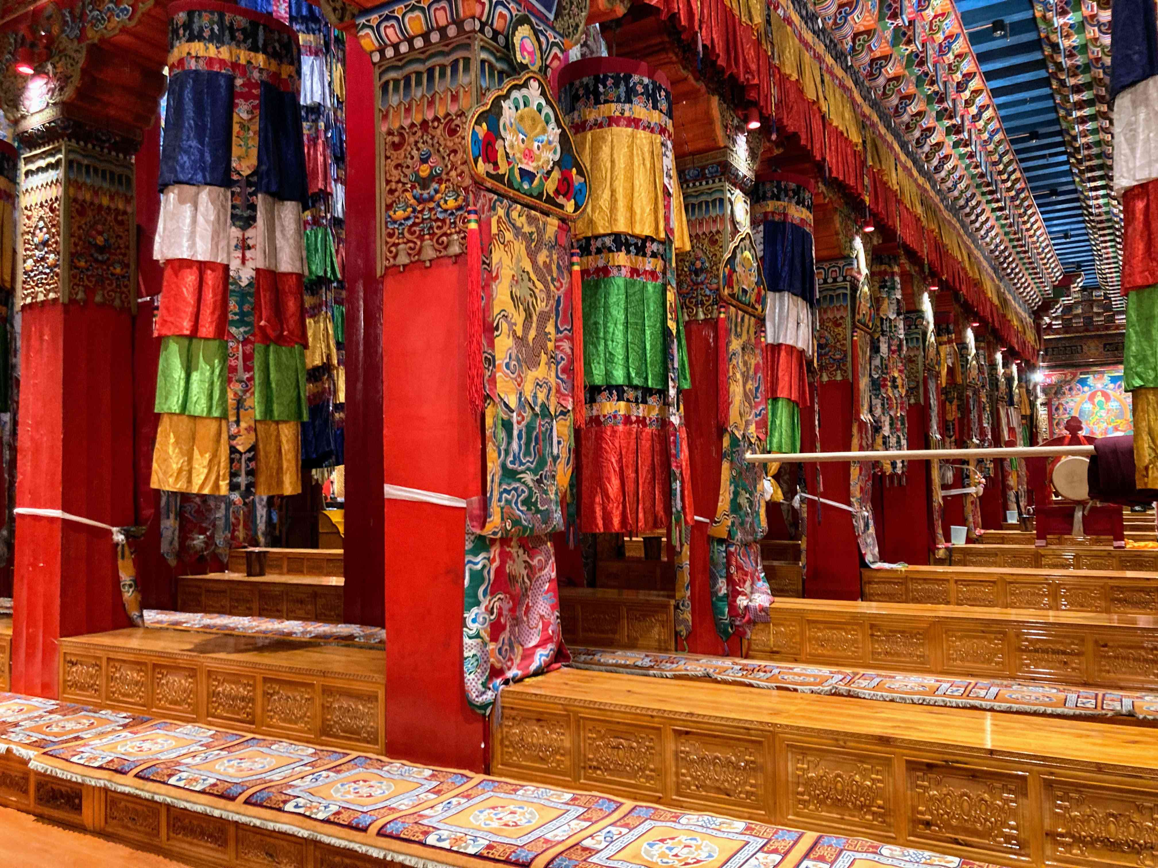 Tibetan Temple in Shangi La