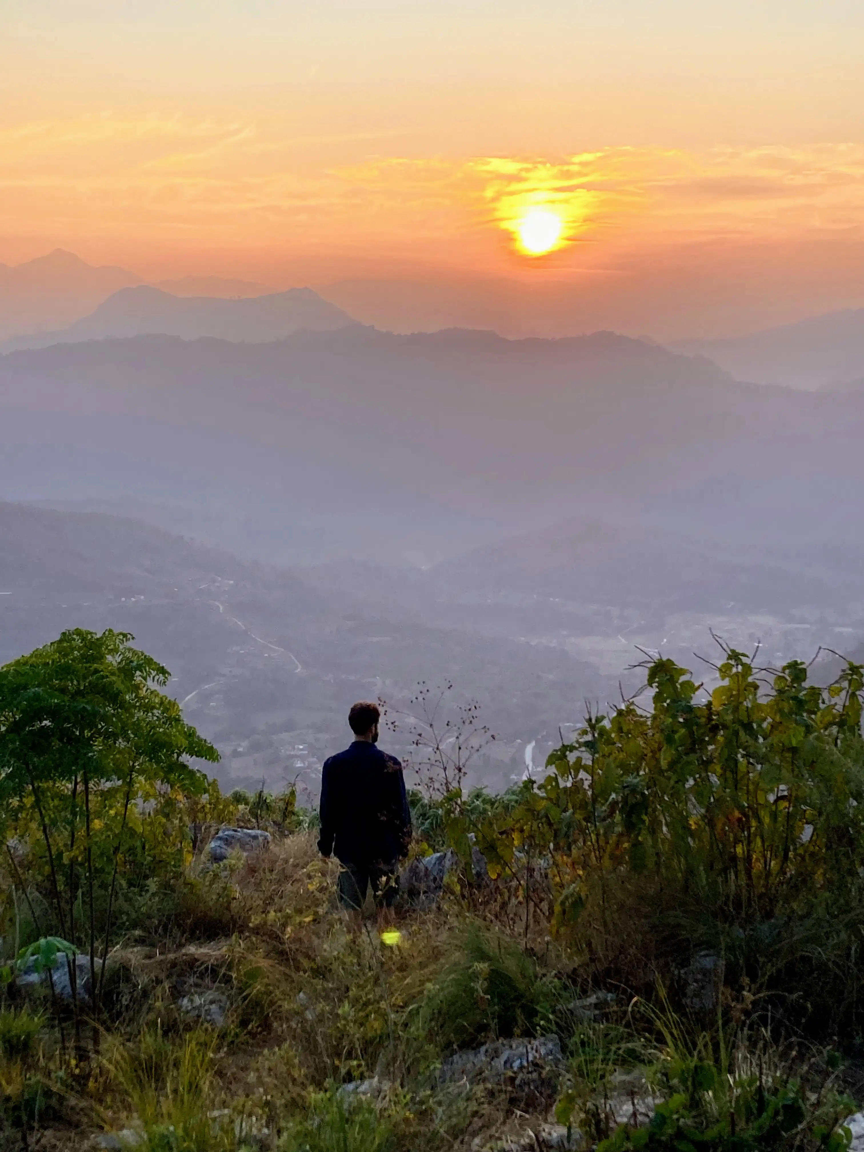 Lele watching sunset in Bandipur