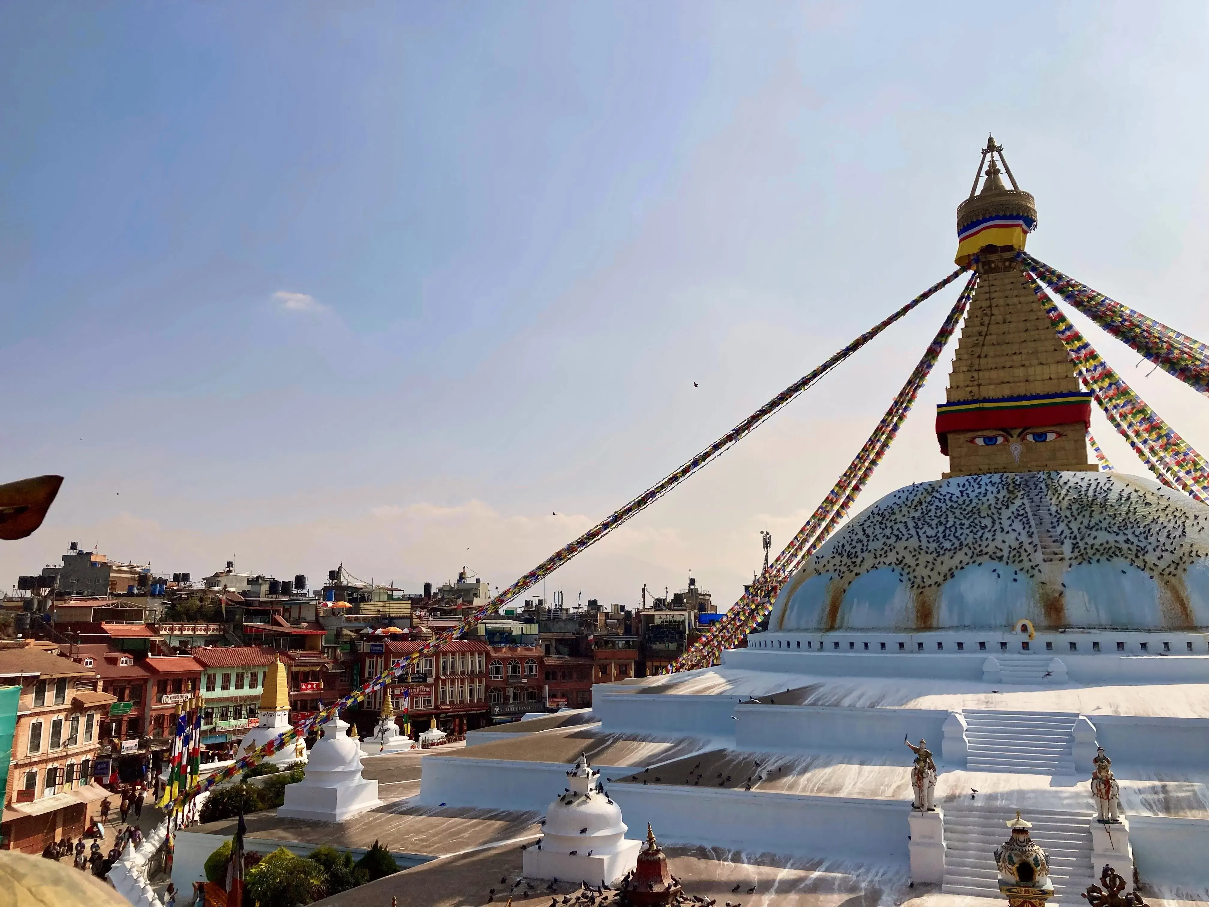 Roof of Kathmandu tibetan temple