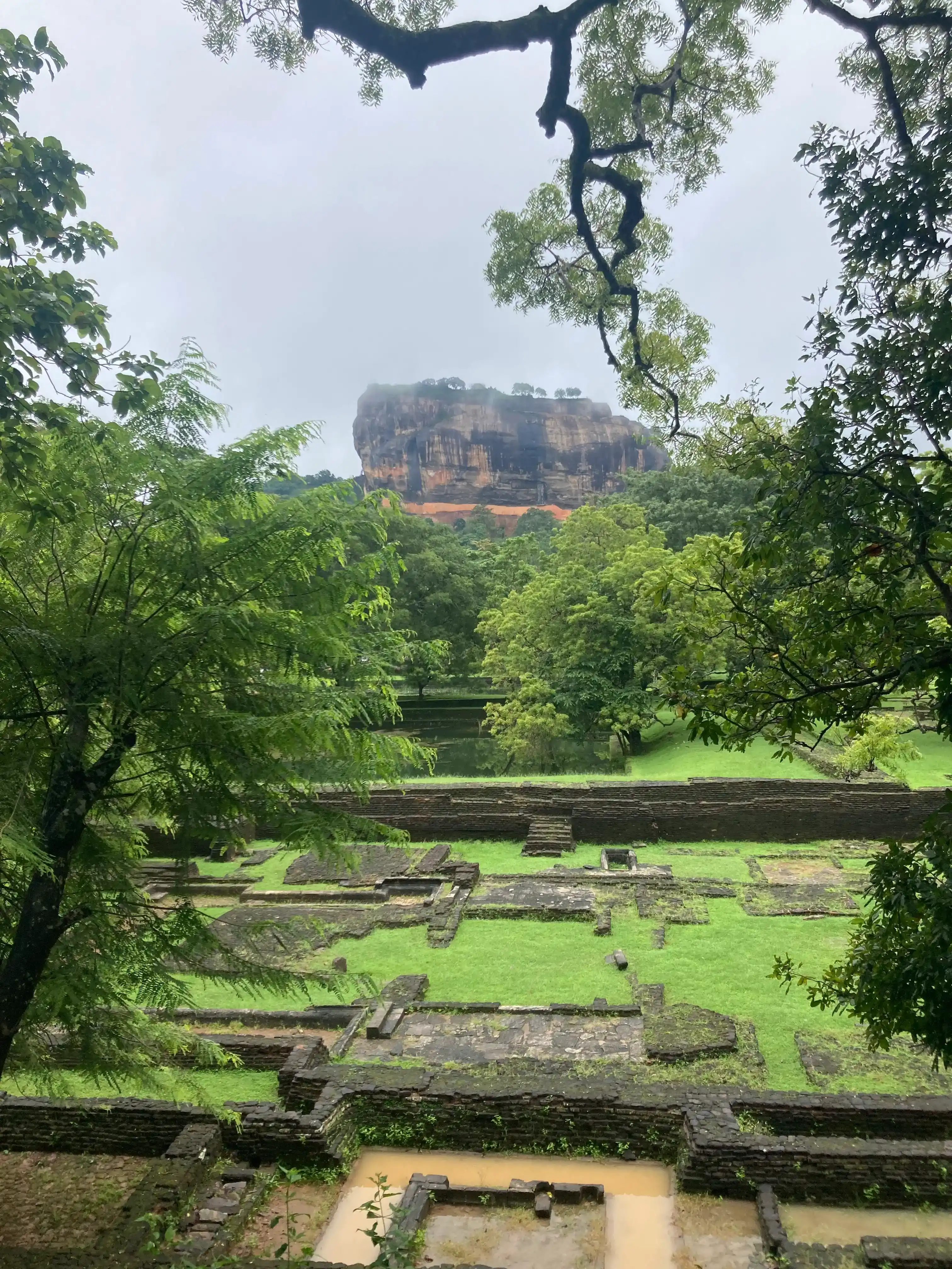 Sigiriya fortress frow far away