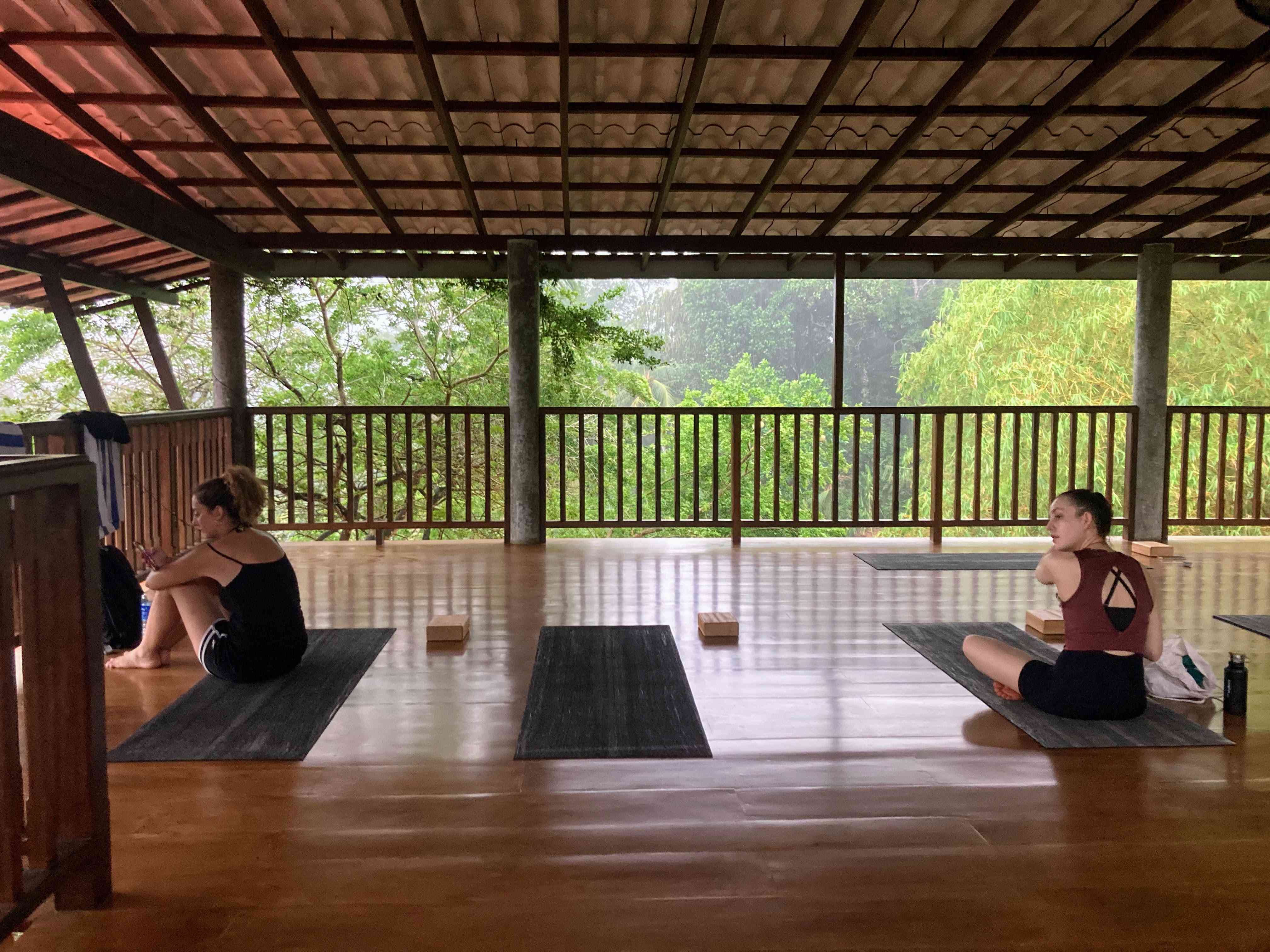 yoga room in Mirissa